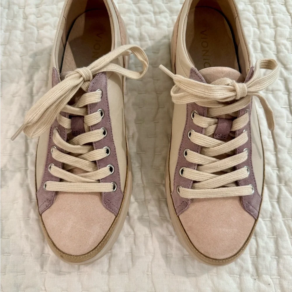 Vionic Women's Beige and Mauve Sneakers - Picture 2 of 6